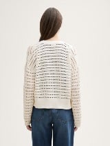 Cardigan structurat - Alb_5675926