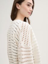 Cardigan structurat - Alb_5675926