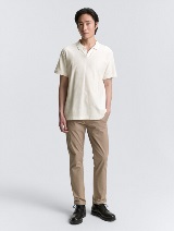 Tricou polo structurat - Alb_3083897