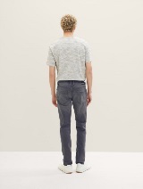 Blugi slim conici - Gri_1275341