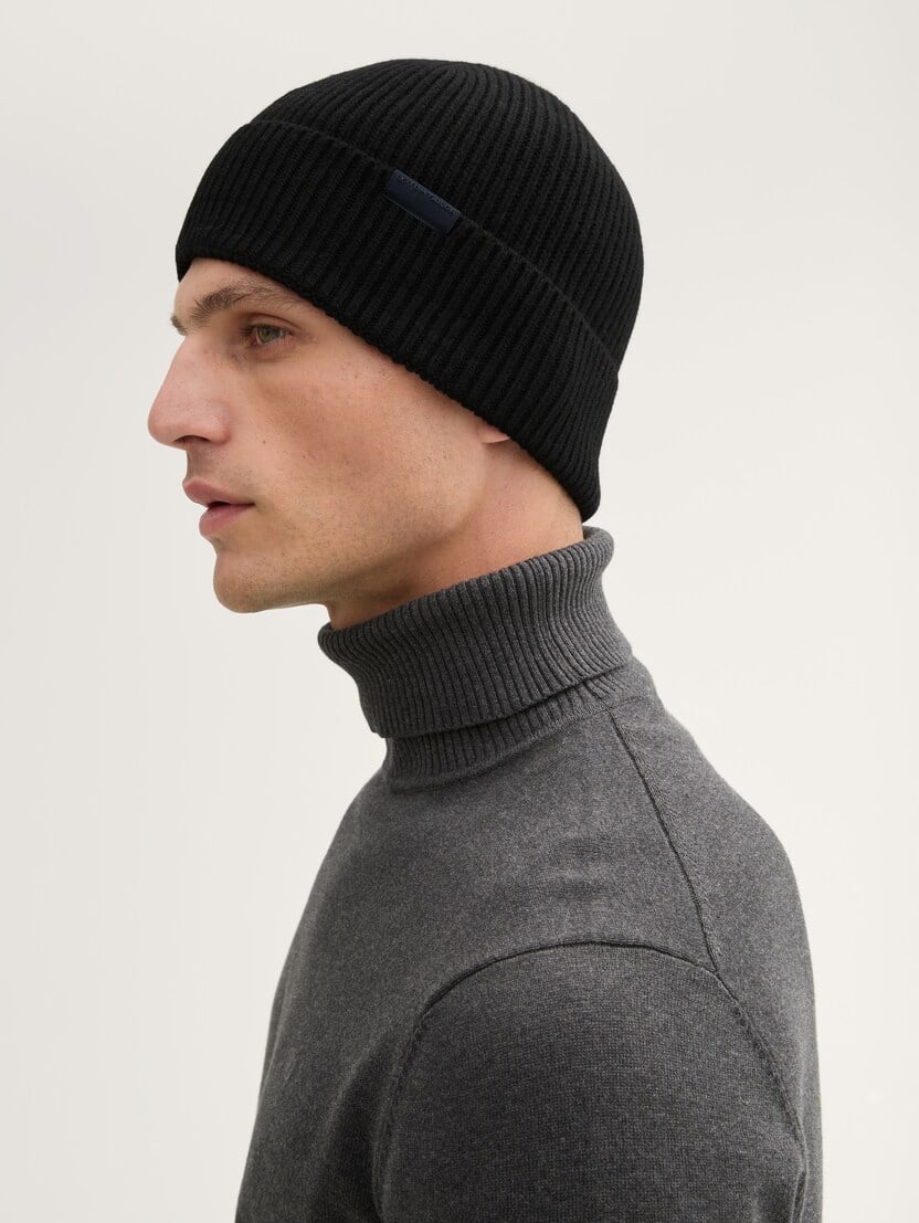 Căciulă confortabilă tricotată - Negru-1043442-29999-16