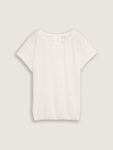 Majica od jacquard tkanine - Bijela_4699433