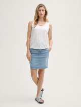 Top od jacquard tkanine - Bijela_4089623